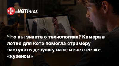 Что вы знаете о технологиях? Камера в лотке для кота помогла стримеру застукать девушку на измене с её же «кузеном» - vgtimes.ru