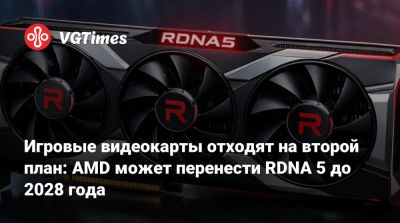 Игровые видеокарты отходят на второй план: AMD может перенести RDNA 5 до 2028 года - vgtimes.ru
