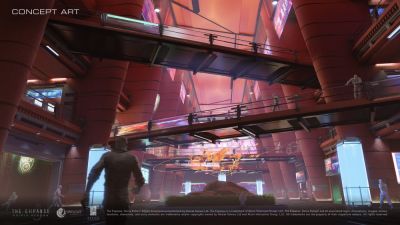 Разработчики The Expanse показали концепт-арт марсианского города и пообещали, что игроки смогут его исследовать - playground.ru