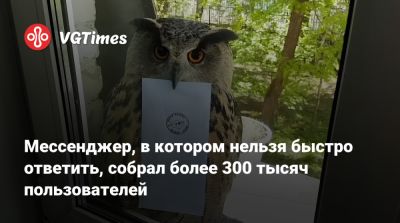 Мессенджер, в котором нельзя быстро ответить, собрал более 300 тысяч пользователей - vgtimes.ru - Россия