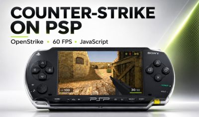 Поклонники перенесли Counter-Strike на оригинальную Sony PSP - игра работает на 60 FPS - playground.ru