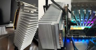 Энтузиаст превратил GeForce RTX 4060 в полностью бесшумную видеокарту, установив на неё 2,5 кг алюминия - playground.ru