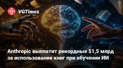Anthropic выплатит рекордные $1,5 млрд за использование книг при обучении ИИ - vgtimes.ru - Сша