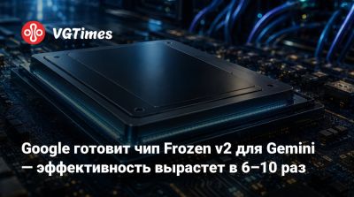 Google готовит чип Frozen v2 для Gemini — эффективность вырастет в 6–10 раз - vgtimes.ru