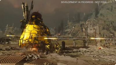 Астр Милитарум - В Total War: Warhammer 40,000 появится самый большой юнит в истории серии - и, конечно, за этим стоят Орки - playground.ru