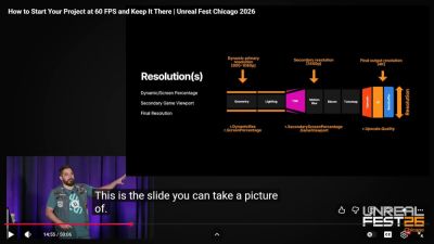 На Unreal Fest Chicago 2026 авторам игр предложили делать 60 FPS с помощью масштабирования разрешения из 800p - playground.ru - Chicago